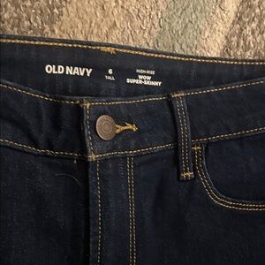 Old Navy Dark Blue Super-Skinny Jeans